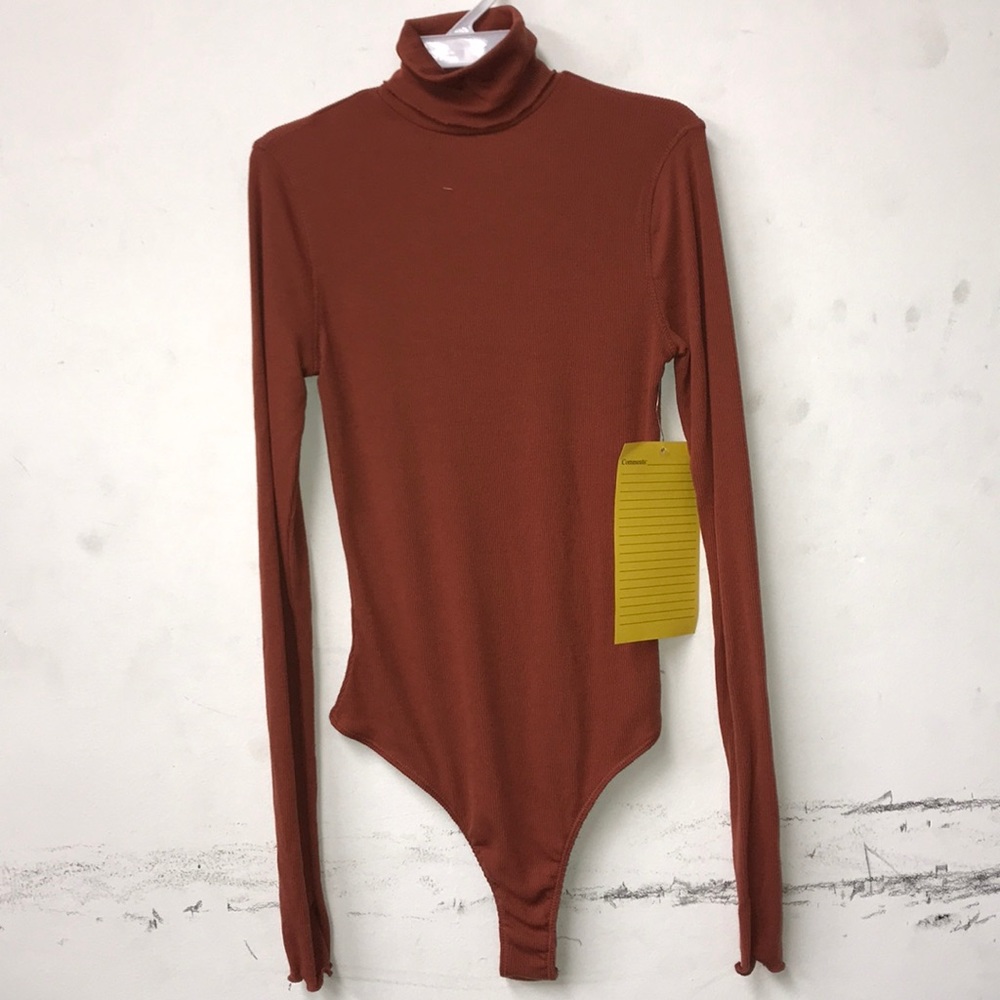 WOOW! NWOT FREE PEOPLE Burnt Orange Bodysuit sz XS